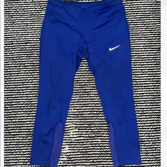 Royal blue Nike leggings with mesh - Picture 1 of 6